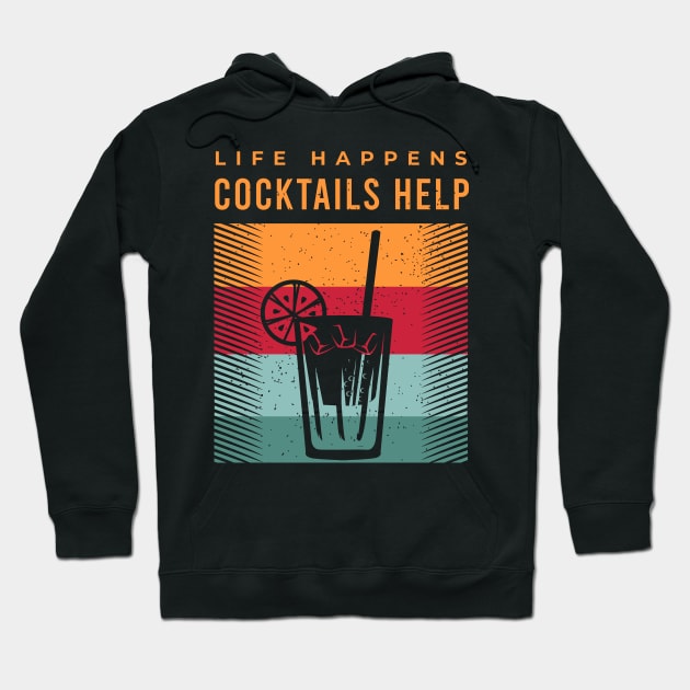 Drinking Gifts and Party Costumes for a Lover of Cocktails Hoodie by AlleyField